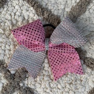 PINK CHEER BOW